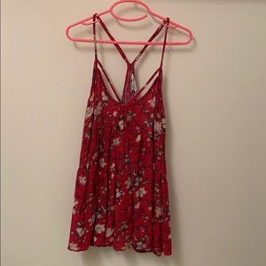 American eagle tank top floral design